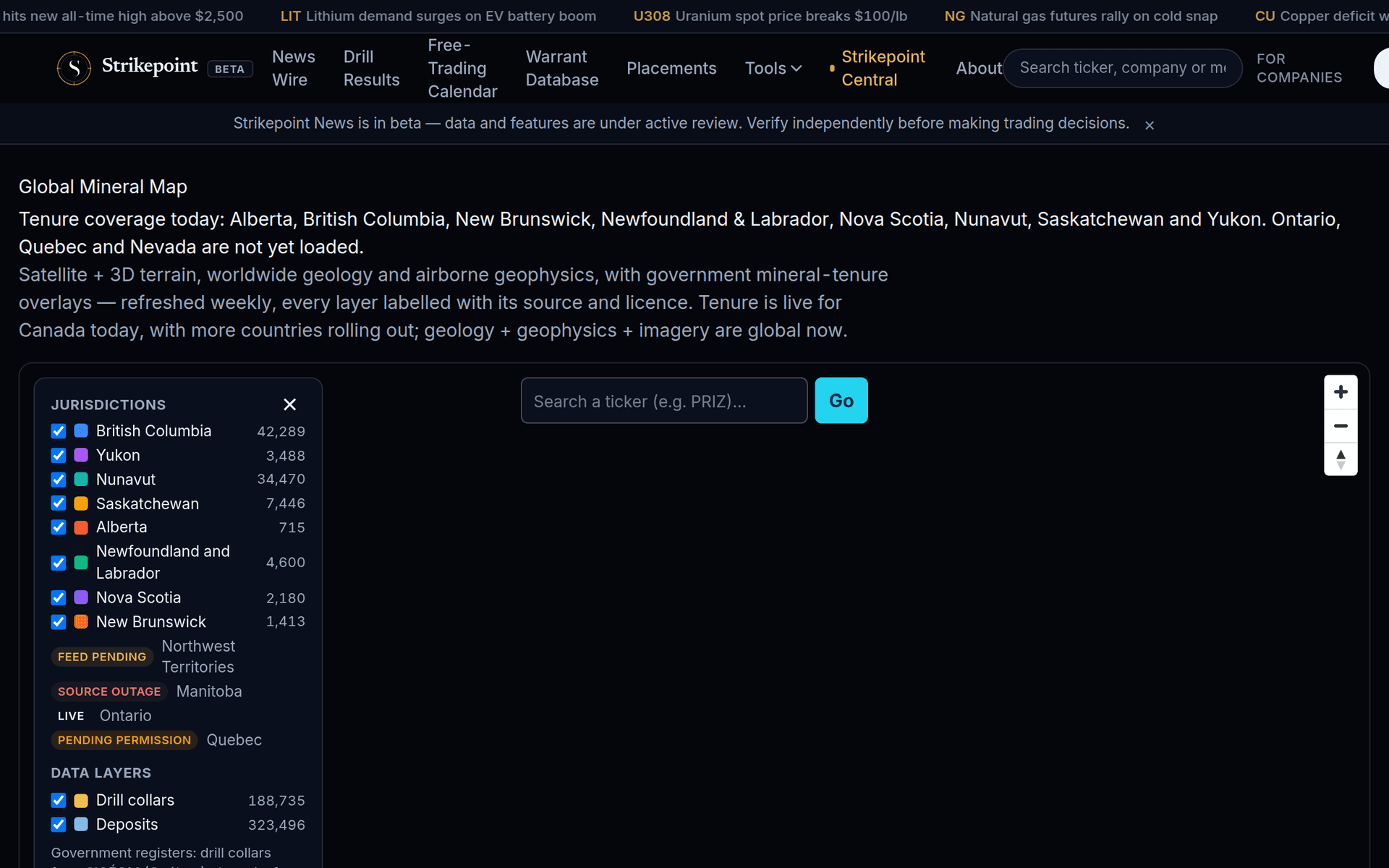 The Claims Map on Strikepoint News