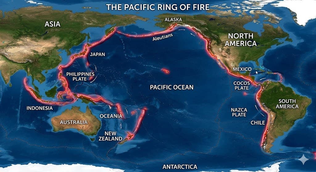 The Pacific Ring of Fire: Earth’s Geologic Vault